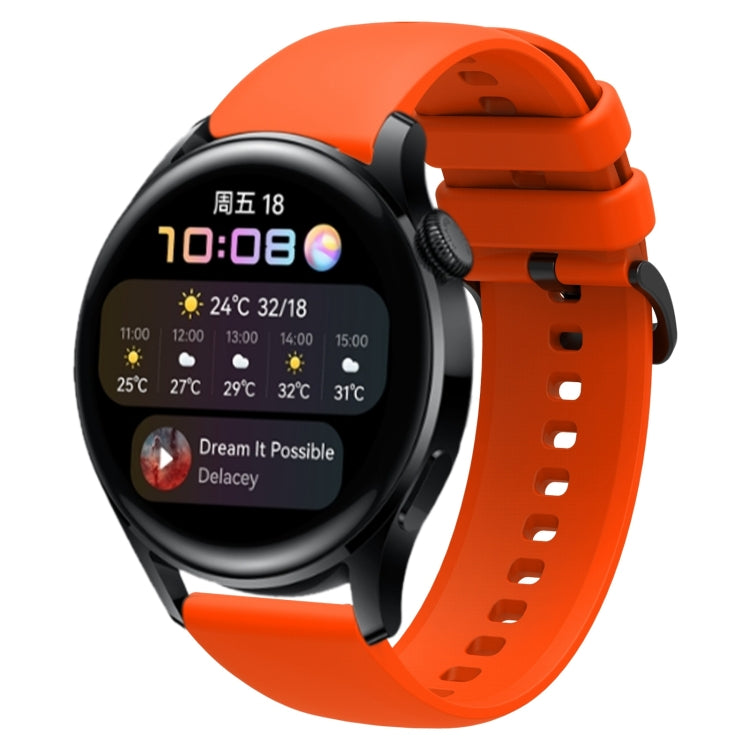 For Huawei Watch3 22mm Waterproof Sports Silicone Watch Band