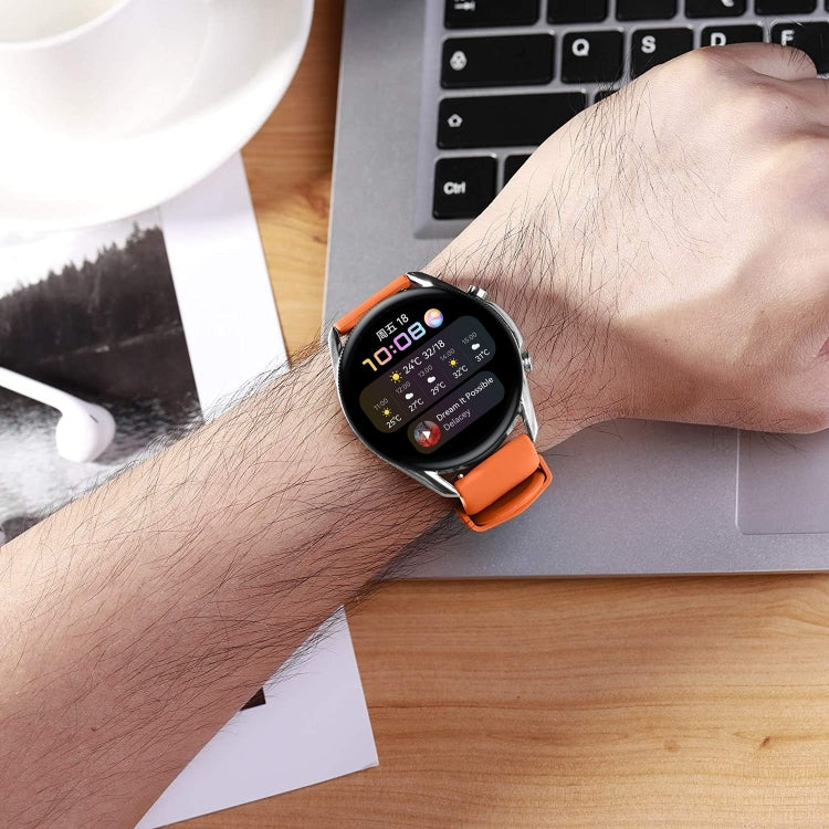 For Huawei Watch3 22mm Waterproof Sports Silicone Watch Band