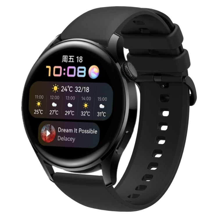 For Huawei Watch3 22mm Waterproof Sports Silicone Watch Band