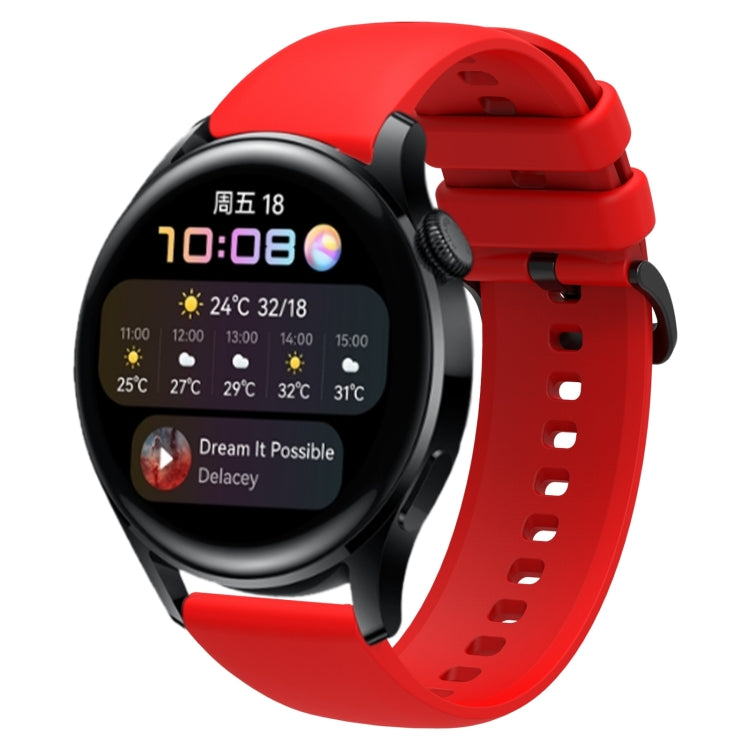 For Huawei Watch3 22mm Waterproof Sports Silicone Watch Band