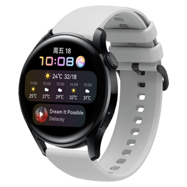 For Huawei Watch3 22mm Waterproof Sports Silicone Watch Band