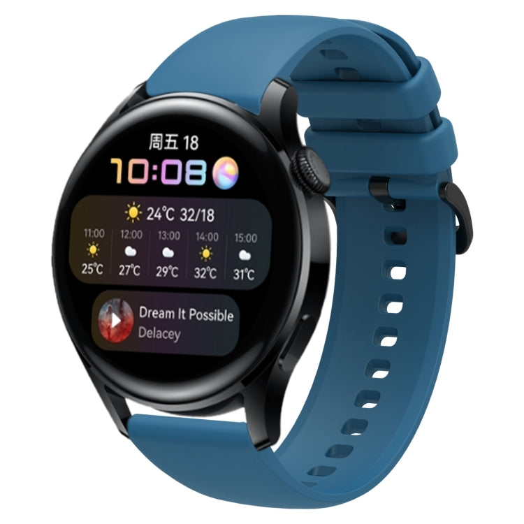 For Huawei Watch3 22mm Waterproof Sports Silicone Watch Band