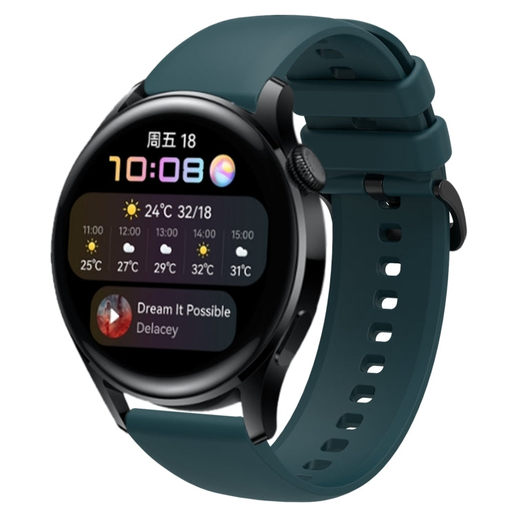 For Huawei Watch3 22mm Waterproof Sports Silicone Watch Band