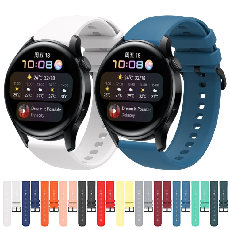 For Huawei Watch3 22mm Waterproof Sports Silicone Watch Band