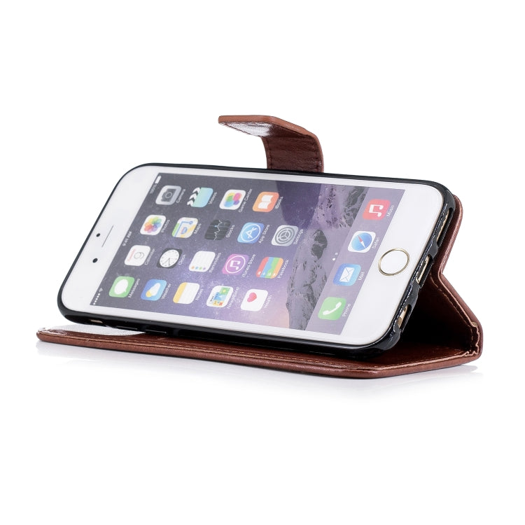 Plum Blossom Pattern Diamond Encrusted Leather Case for  iPhone 6 & 6s , with Holder & Card Slots
