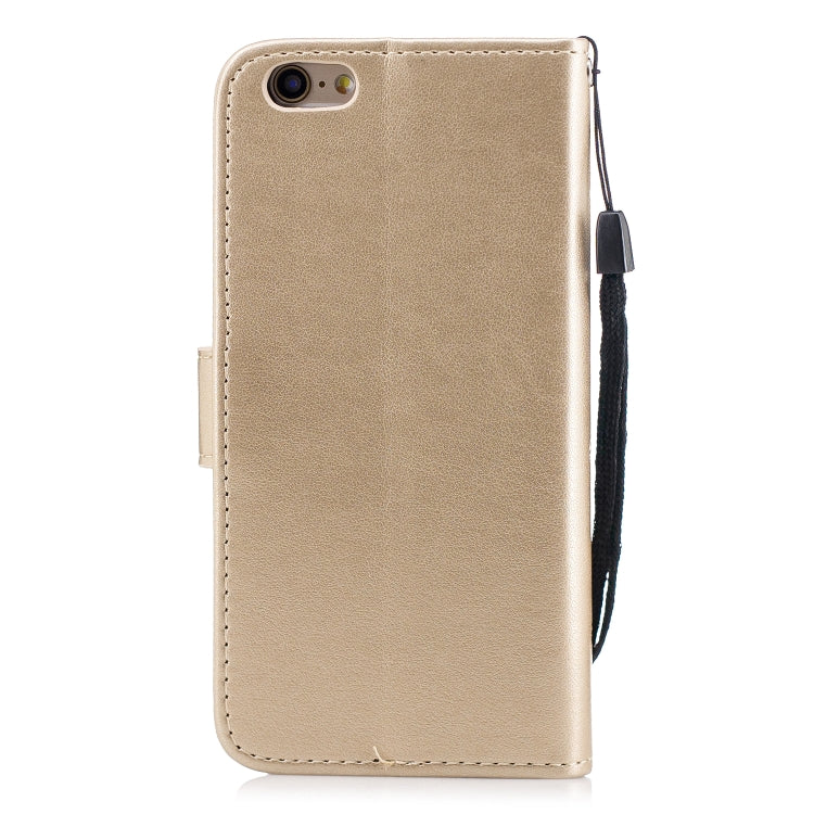 Plum Blossom Pattern Diamond Encrusted Leather Case for  iPhone 6 & 6s , with Holder & Card Slots