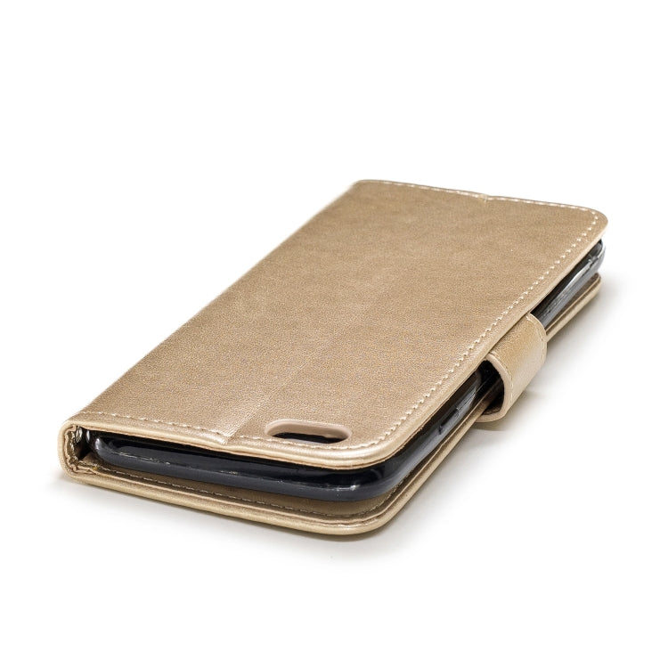 Plum Blossom Pattern Diamond Encrusted Leather Case for  iPhone 6 & 6s , with Holder & Card Slots