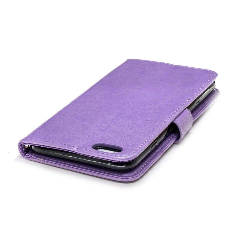 plum blossom Pattern Diamond Encrusted Leather Case for iPhone 6 Plus & 6s Plus , with Holder & Card Slots
