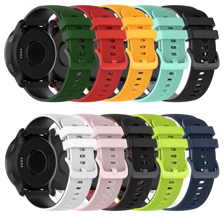 For Amazfit GTS 3 20mm Checkered Two-Color Silicone Watch Band