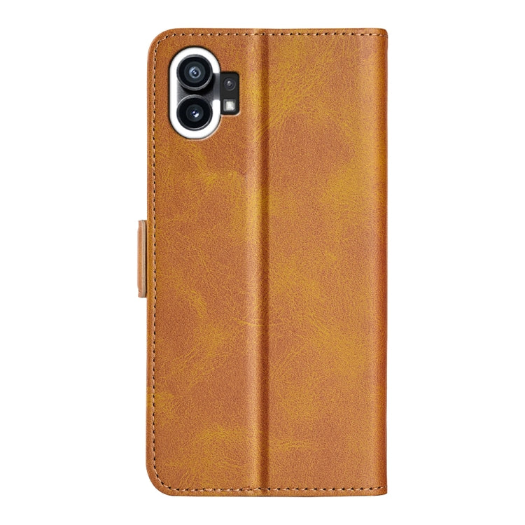 For Nothine Phone 1 Dual-side Magnetic Buckle Leather Phone Case