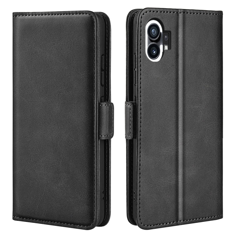 For Nothine Phone 1 Dual-side Magnetic Buckle Leather Phone Case