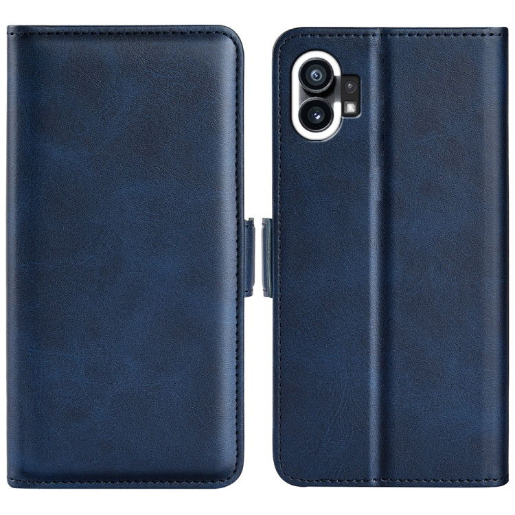 For Nothine Phone 1 Dual-side Magnetic Buckle Leather Phone Case