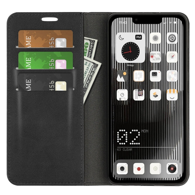 For Nothine Phone 1 Retro-skin Magnetic Suction Leather Phone Case