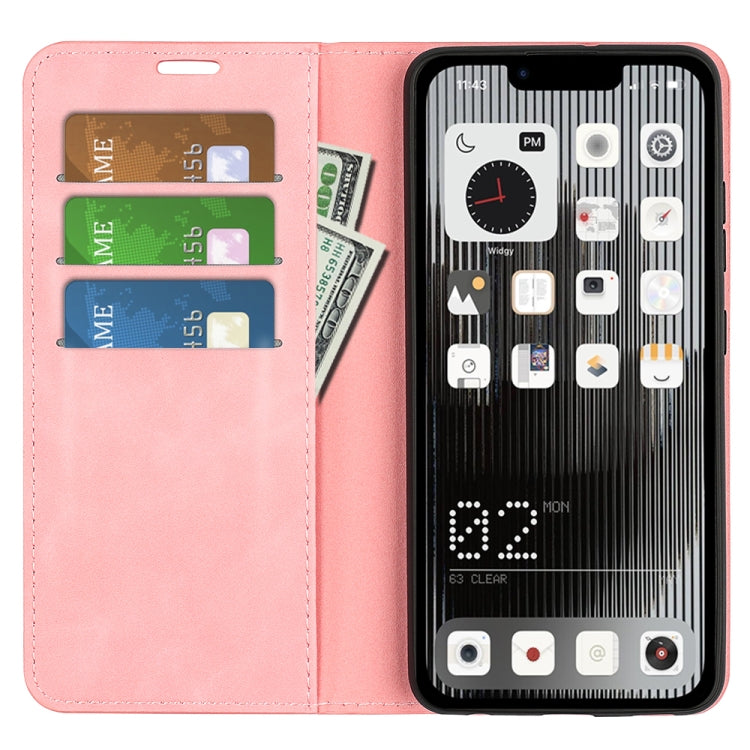 For Nothine Phone 1 Retro-skin Magnetic Suction Leather Phone Case