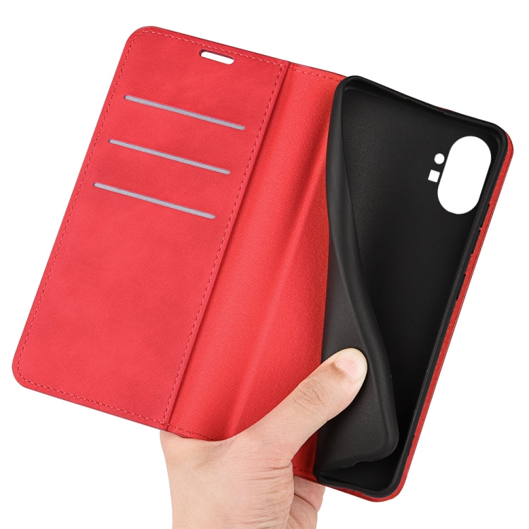 For Nothine Phone 1 Retro-skin Magnetic Suction Leather Phone Case