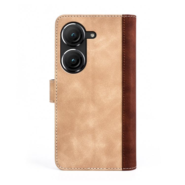 For Asus Zenfone 9 Stitching Horizontal Flip Leather Phone Case