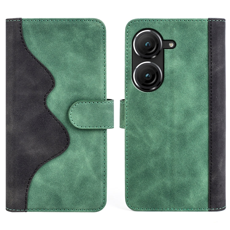 For Asus Zenfone 9 Stitching Horizontal Flip Leather Phone Case