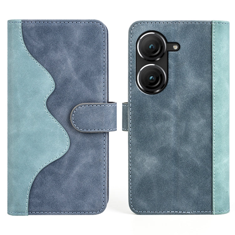 For Asus Zenfone 9 Stitching Horizontal Flip Leather Phone Case