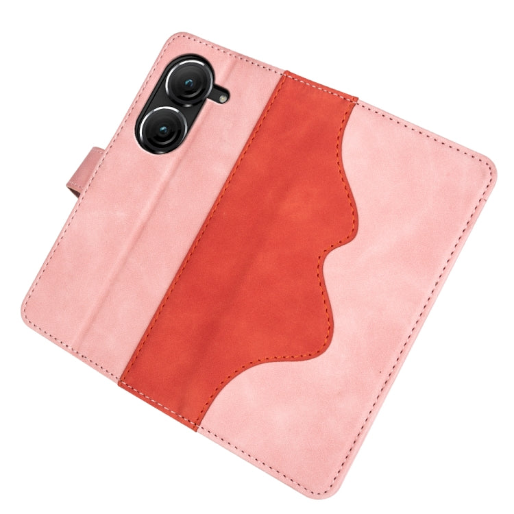 For Asus Zenfone 9 Stitching Horizontal Flip Leather Phone Case