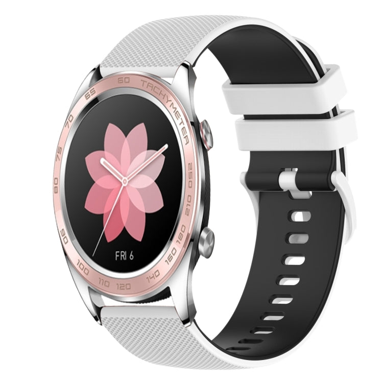 For Honor Watch Dream 22mm Checkered Two-Color Silicone Watch Band