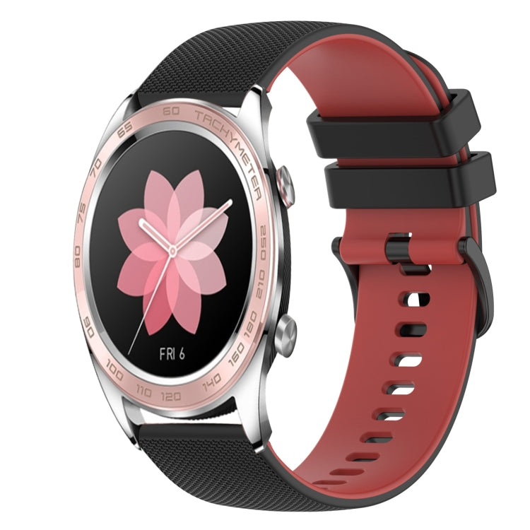 For Honor Watch Dream 22mm Checkered Two-Color Silicone Watch Band