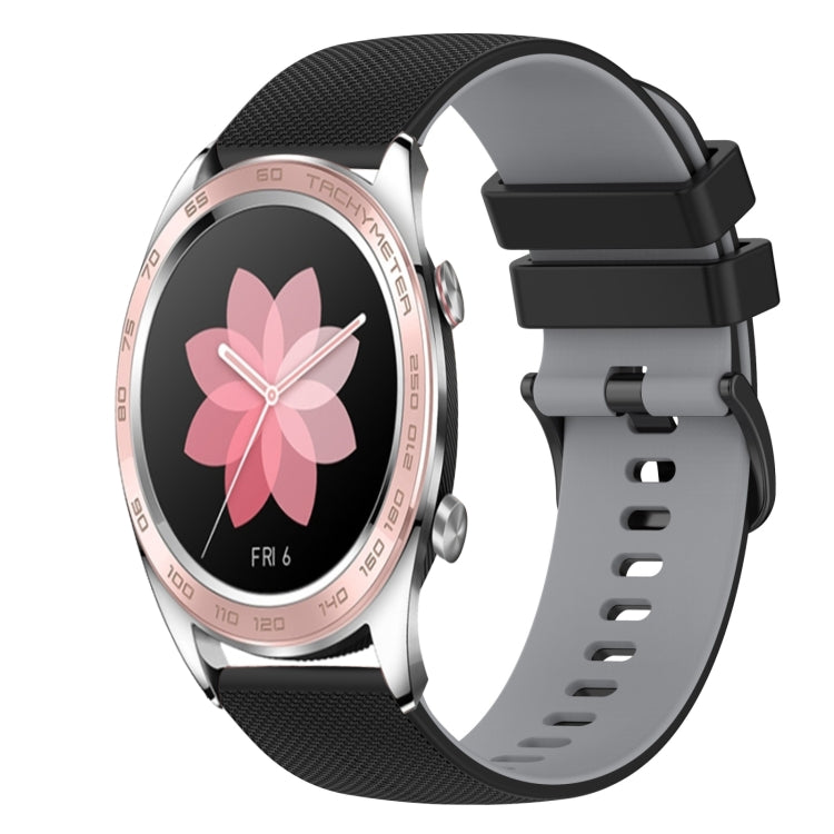 For Honor Watch Dream 22mm Checkered Two-Color Silicone Watch Band