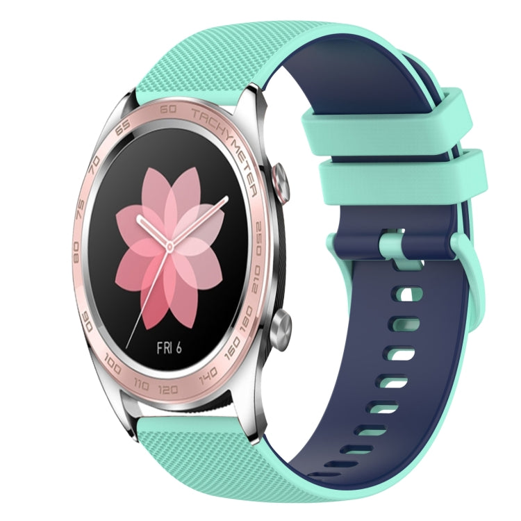 For Honor Watch Dream 22mm Checkered Two-Color Silicone Watch Band