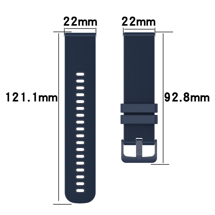 For Xiaomi Haylou RS4 LS12 22mm Checkered Two-Color Silicone Watch Band