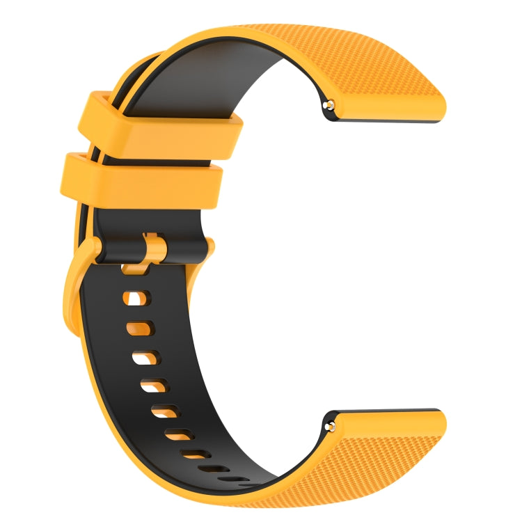 For Xiaomi Haylou GST LS09B 22mm Checkered Two-Color Silicone Watch Band