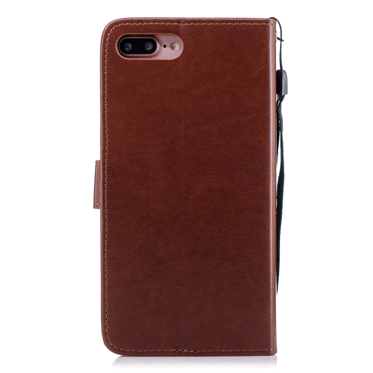 Plum Blossom Pattern Diamond Encrusted Leather Case with for iPhone 7 Plus , Holder & Card Slots