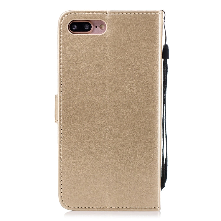 Plum Blossom Pattern Diamond Encrusted Leather Case with for iPhone 7 Plus , Holder & Card Slots