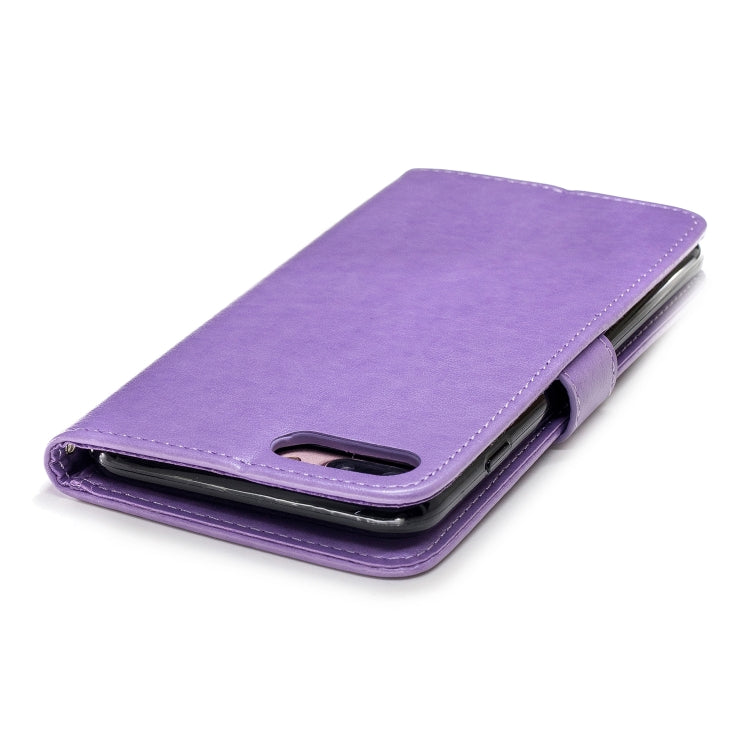 Plum Blossom Pattern Diamond Encrusted Leather Case with for iPhone 7 Plus , Holder & Card Slots