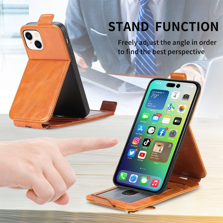 For iPhone 14 Plus  Zipper Wallet Vertical Flip Leather Phone Case