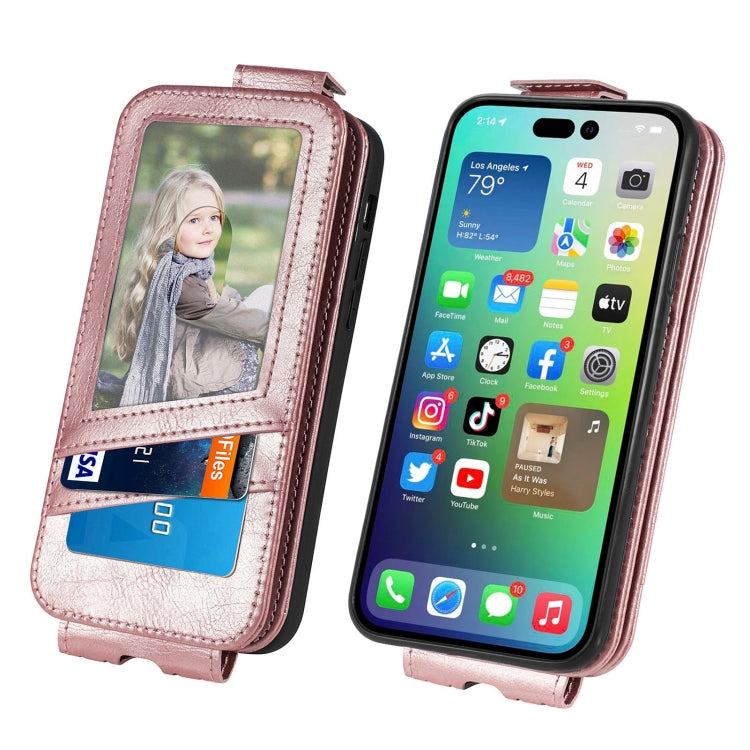For iPhone 14 Plus  Zipper Wallet Vertical Flip Leather Phone Case