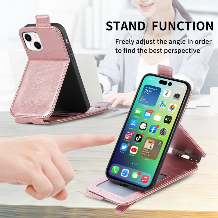 For iPhone 14 Plus  Zipper Wallet Vertical Flip Leather Phone Case