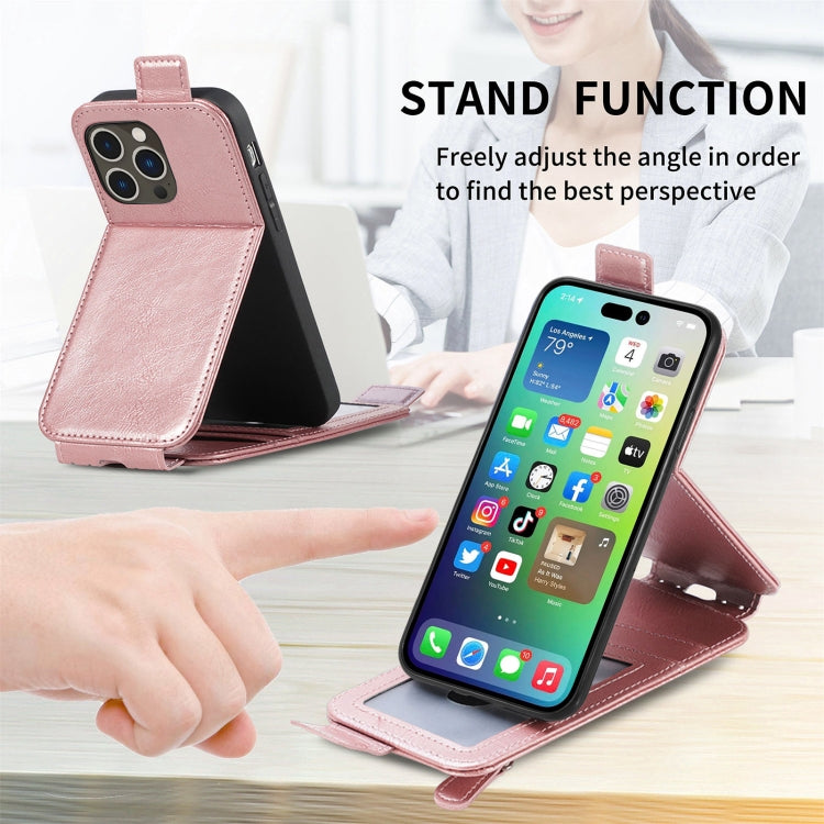 For iPhone 14 Pro Zipper Wallet Vertical Flip Leather Phone Case