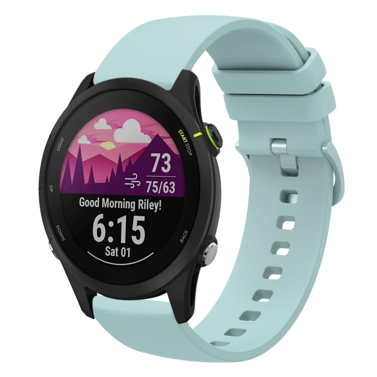 For Garmin Forerunner 255S 18mm Solid Color Soft Silicone Watch Band