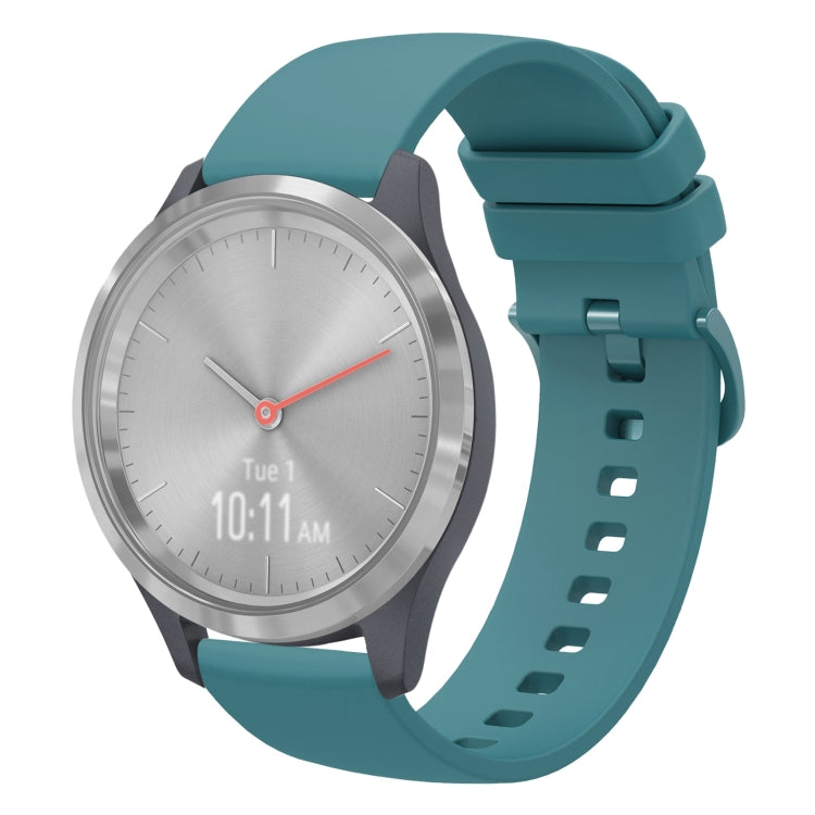 For Garmin Vivomove 3S 18mm Solid Color Soft Silicone Watch Band