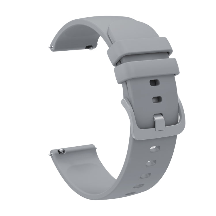 For Garmin Vivoactive 4S 18mm Solid Color Soft Silicone Watch Band