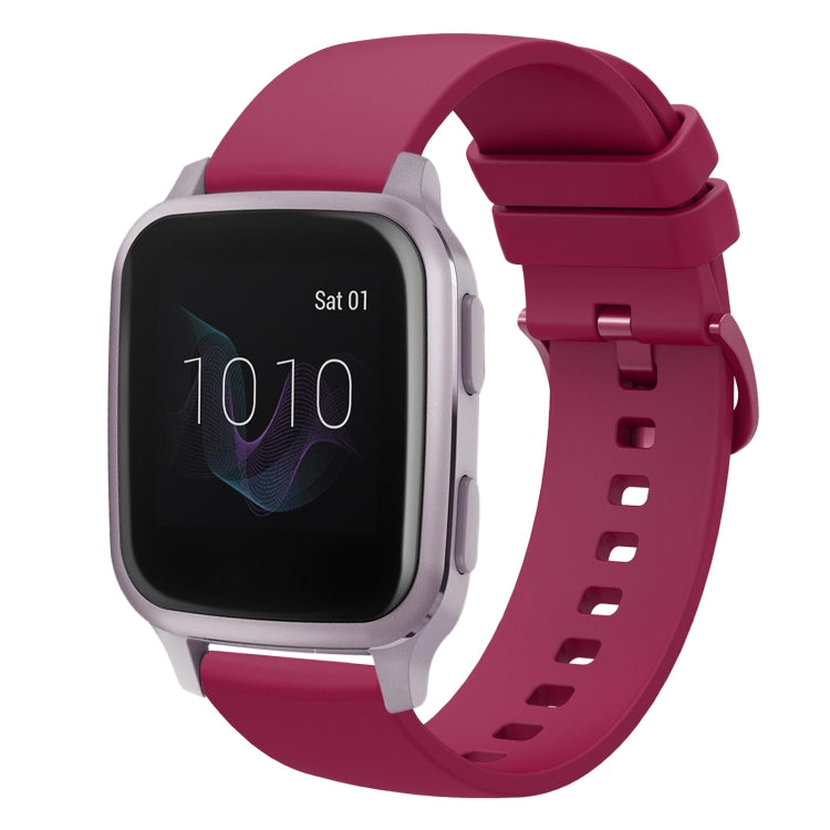 For Garmin Venu SQ 20mm Solid Color Soft Silicone Watch Band