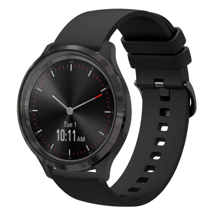 For Garminmove 3 20mm Solid Color Soft Silicone Watch Band