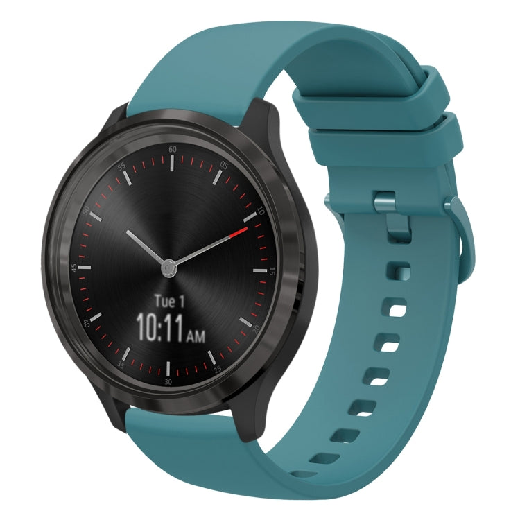 For Garminmove 3 20mm Solid Color Soft Silicone Watch Band