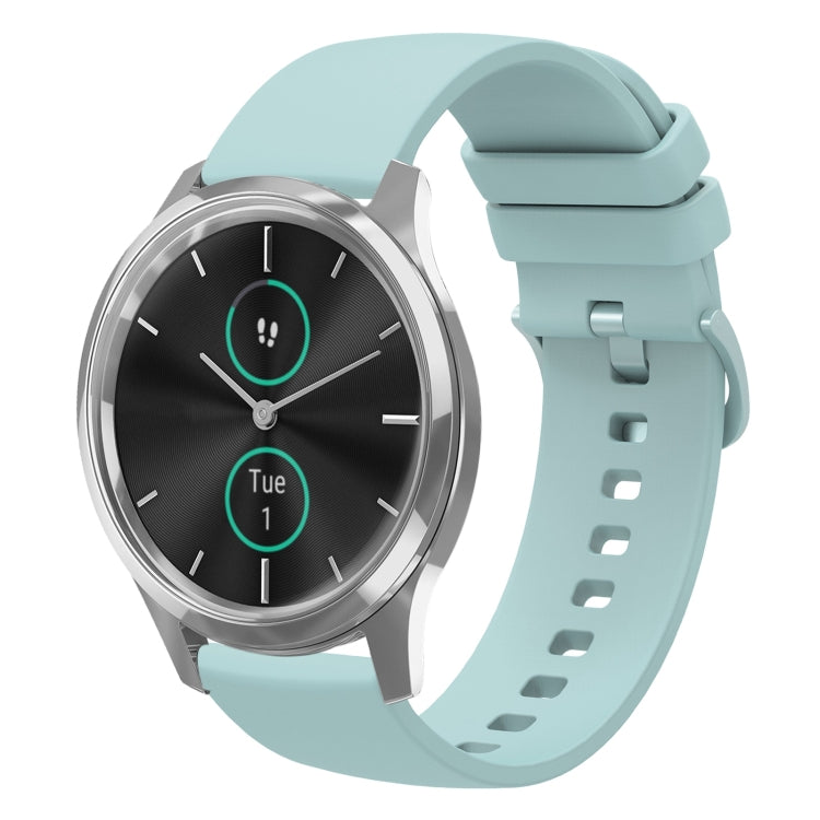 For Garminmove Luxe 20mm Solid Color Soft Silicone Watch Band