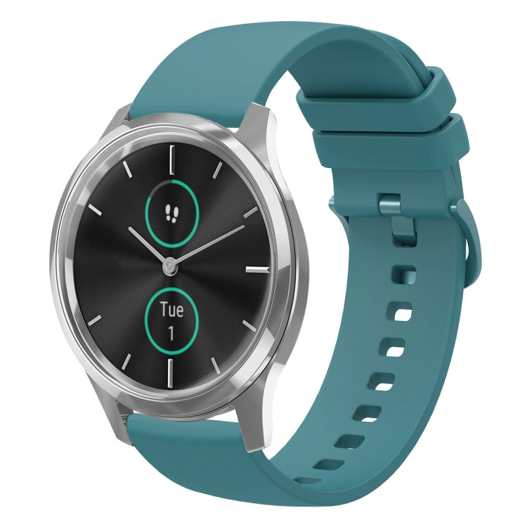For Garminmove Luxe 20mm Solid Color Soft Silicone Watch Band
