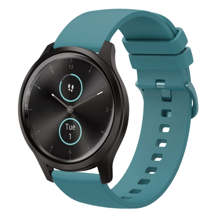 For Garmin Garminmove Style 20mm Solid Color Soft Silicone Watch Band