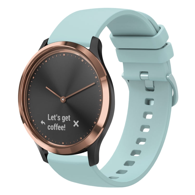 For Garmin Vivomove HR Sport 20mm Solid Color Soft Silicone Watch Band