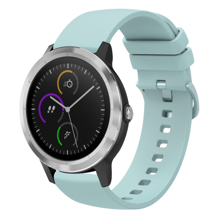 For Garmin Vivoactive 3 20mm Solid Color Soft Silicone Watch Band