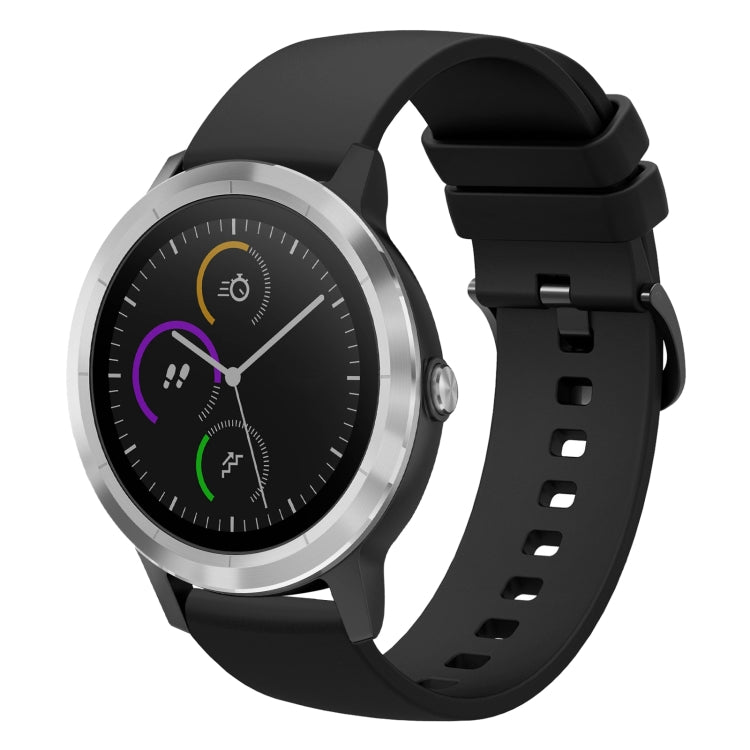 For Garmin Vivoactive 3 20mm Solid Color Soft Silicone Watch Band