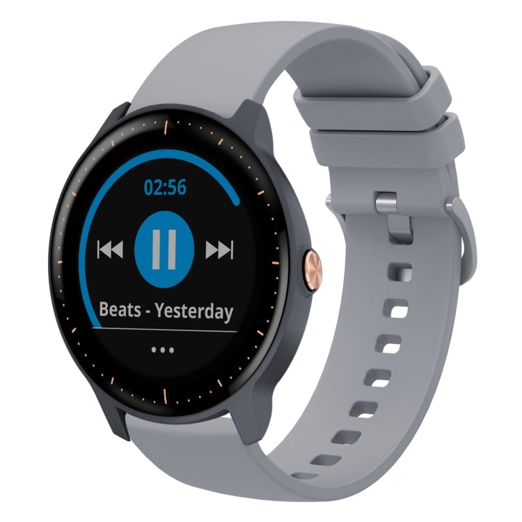 For Garmin Vivoactive3 Music 20mm Solid Color Soft Silicone Watch Band