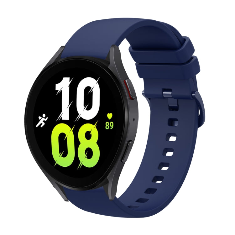 For Samsung Galaxy Watch5 Pro 45mm 20mm Solid Color Soft Silicone Watch Band